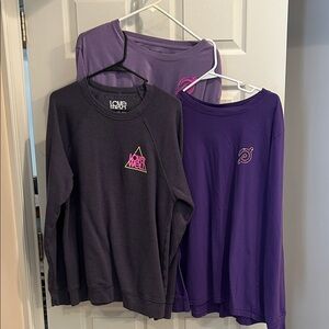 Love  Well Purple and Dark Gray Sweatshirts and tops. XL. Long sleeved
